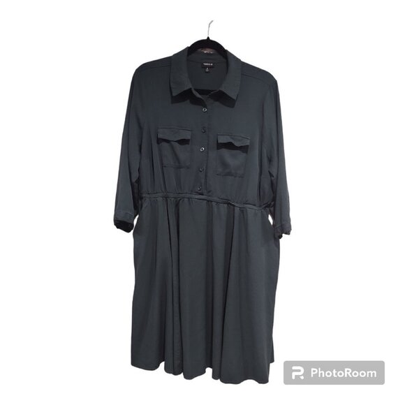 Torrid Green Shirt-Dress Button-down Size 2 - Picture 1 of 6
